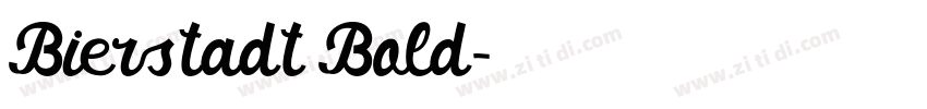 Bierstadt Bold字体转换